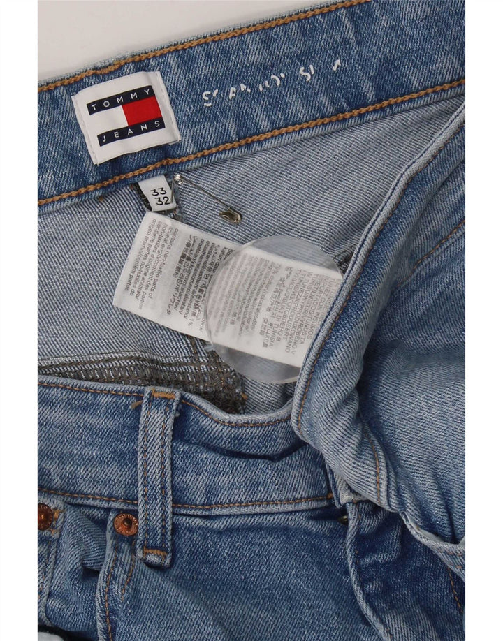Męskie jeansy slim fit Tommy Hilfiger W33 L32 Niebieskie bawełniane