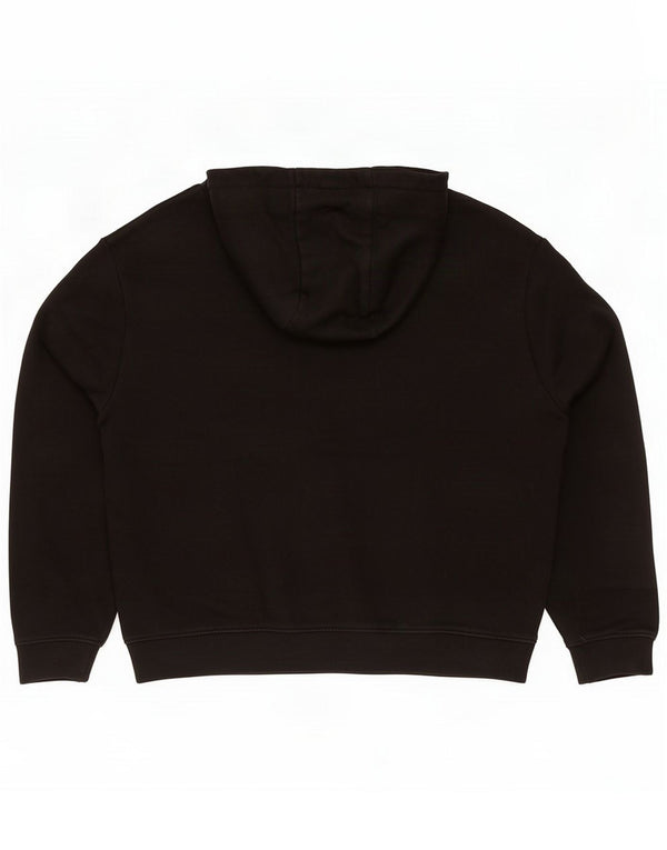 Męski sweter z kapturem Zara, duży, czarny, bawełniany