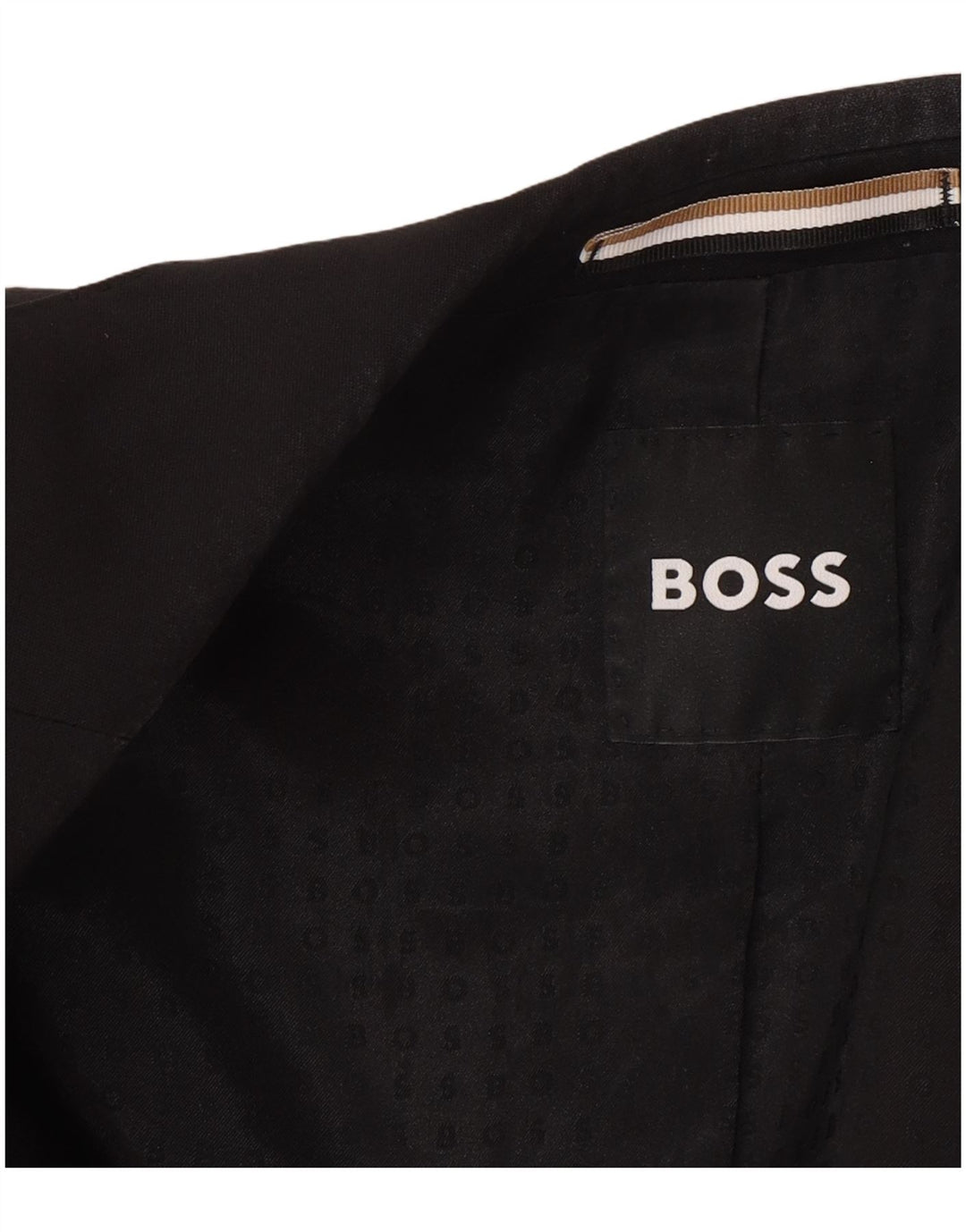 Męska marynarka zapinana na 2 guziki Hugo Boss EU 56 3XL Czarna wełna