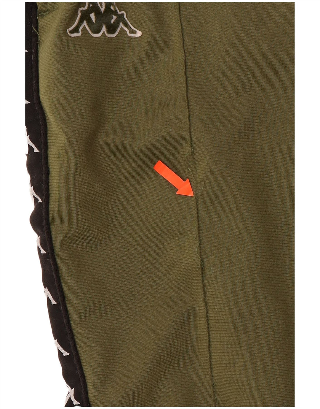 Męskie spodnie dresowe KAPPA z grafiką, duże zielone bloki kolorów