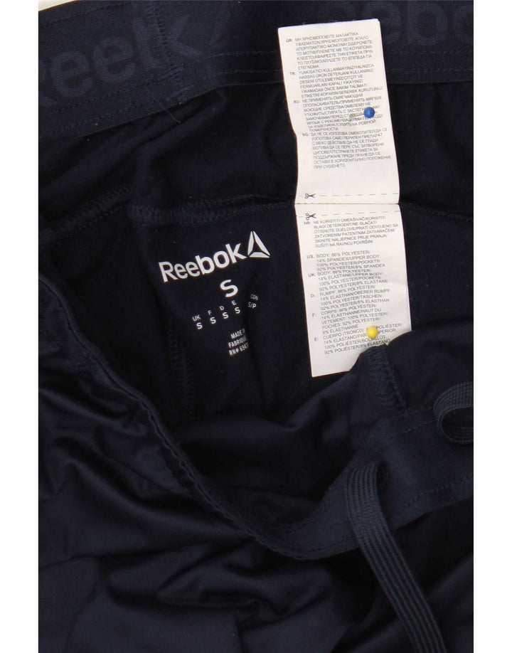 Męskie spodnie dresowe Reebok, małe, granatowe, z poliestru