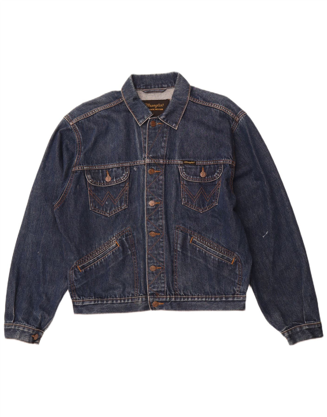 Męska kurtka dżinsowa WRANGLER UK 40, duża, granatowa, bawełniana