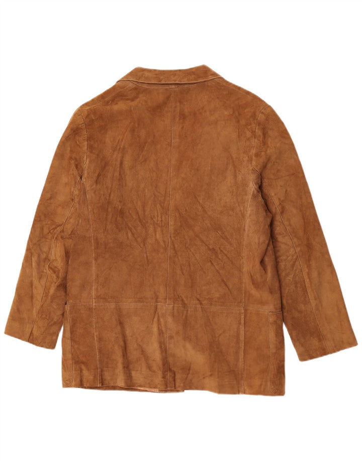 Vintage męska marynarka zapinana na 1 guzik, UK 36 Small Brown