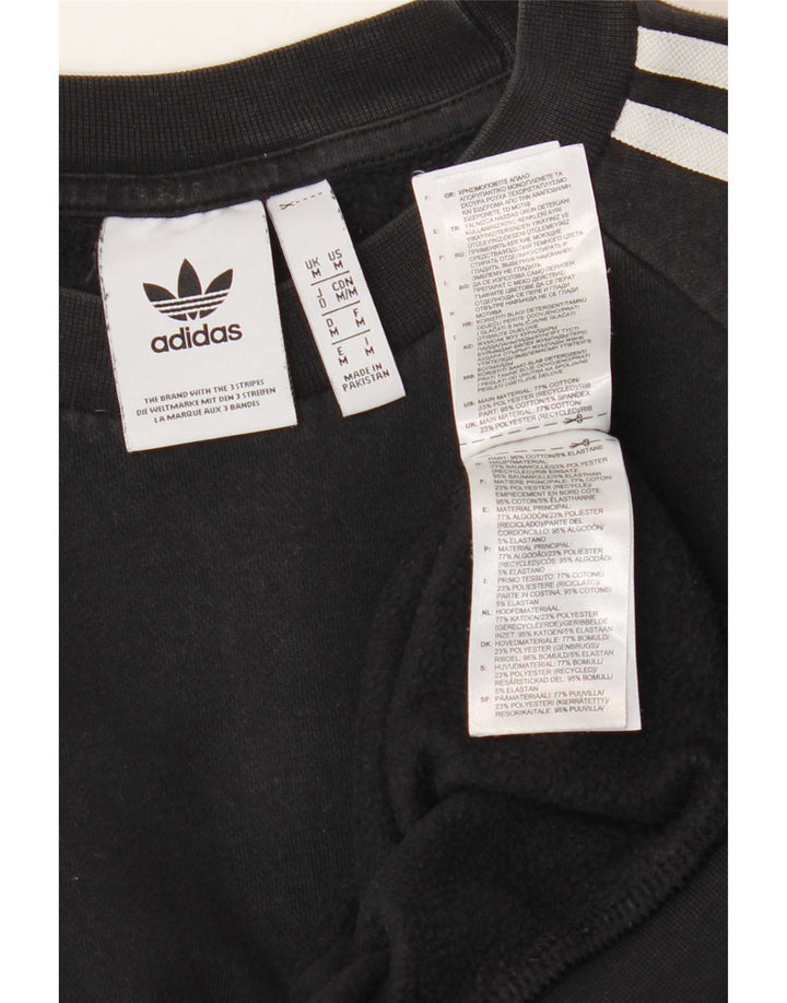 Adidas Męska Bluza Sweter Średni Czarny Bawełna