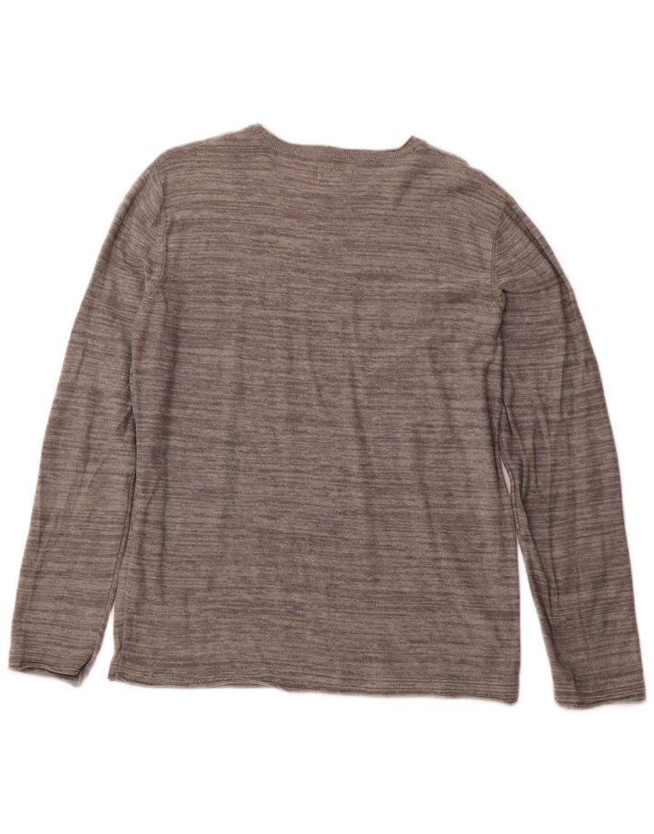 Męski top JACK & JONES z długim rękawem, duży, szary, bawełniany