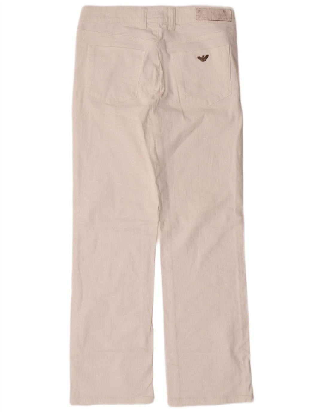 Damskie jeansy Armani Regular Straight W29 L30 Biała bawełna