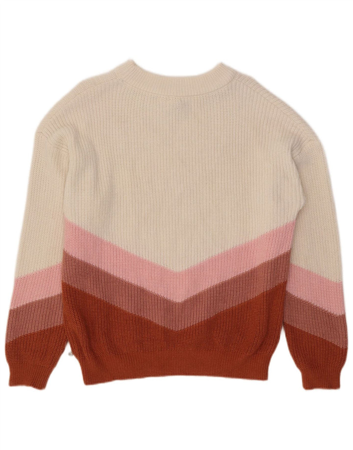Damski sweter Roxy z dekoltem w łódkę, UK 14, średni, wielokolorowy blok kolorów