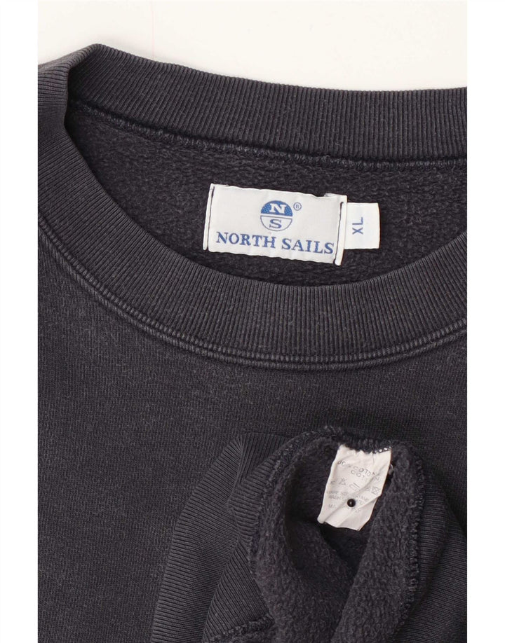 Męski sweter North Sails XL, szary, bawełniany