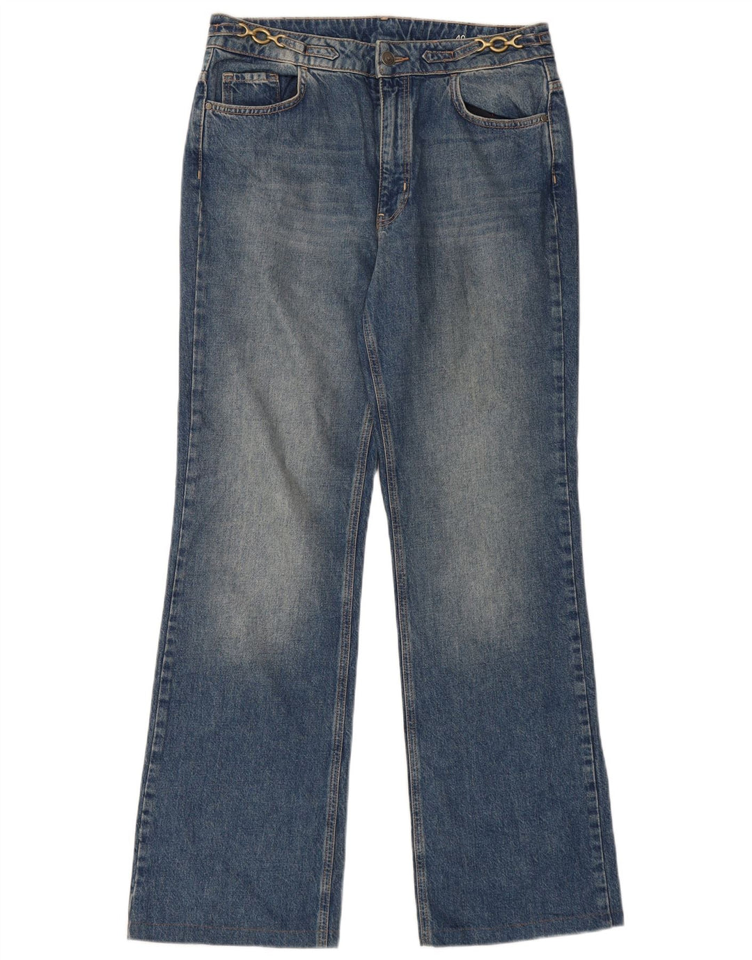 Damskie jeansy Bootcut Massimo Dutti z wysokim stanem EU 40 Medium W30 L31 Niebieskie