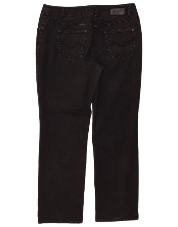 Gerry Weber Damskie proste dżinsy UK 16 Large W34 L40 Czarne