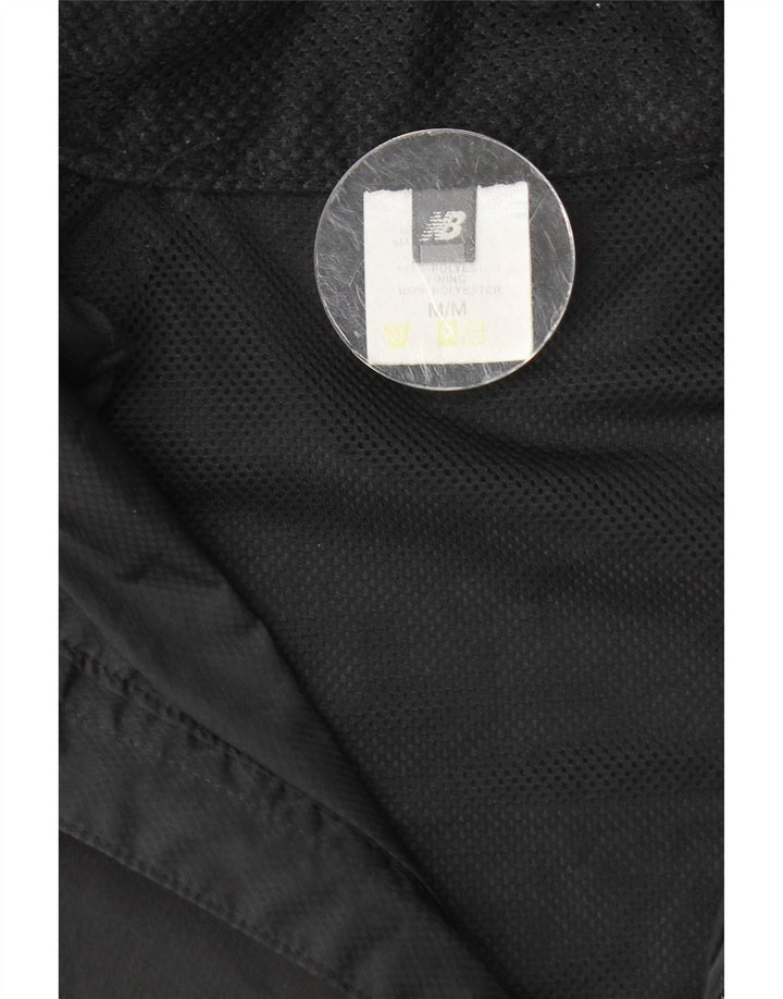 Męska kurtka dresowa New Balance, średnia czarna, poliester z blokami kolorów