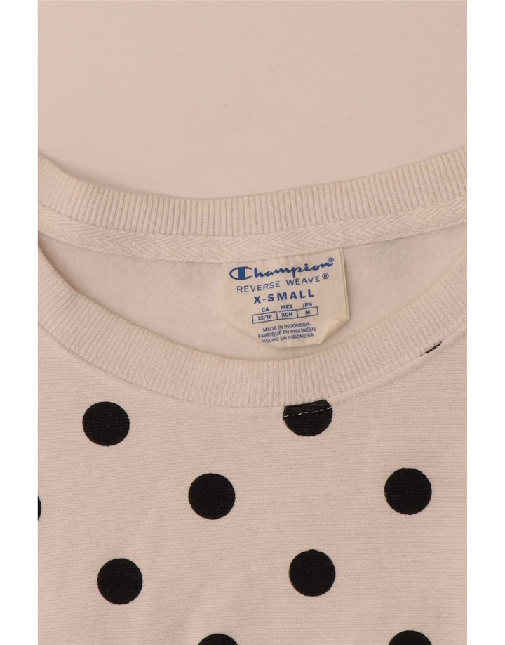 Damska bluza oversize Champion UK 6 XS w białe kropki