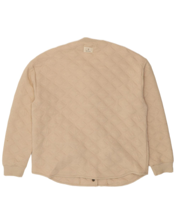 Damska pikowana kurtka oversize Barbour UK 10 Small, beżowa, bawełniana