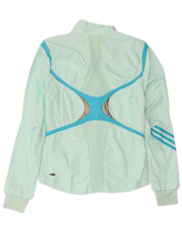 Damska bluza dresowa Adidas UK 12 Średni zielony poliester sportowy