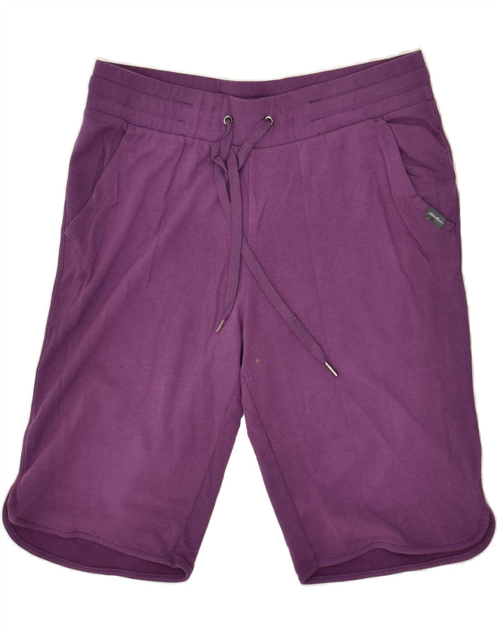EDDIE BAUER Womens Sport Shorts US 4 Small Purple Cotton | Vintage Eddie Bauer | Thrift | Second-Hand Eddie Bauer | Used Clothing | Messina Hembry 