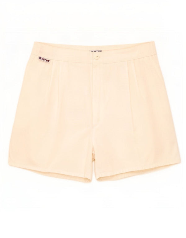 Damskie spodenki chino Sivar z wysokim stanem IT 50 XL W30, biały poliester