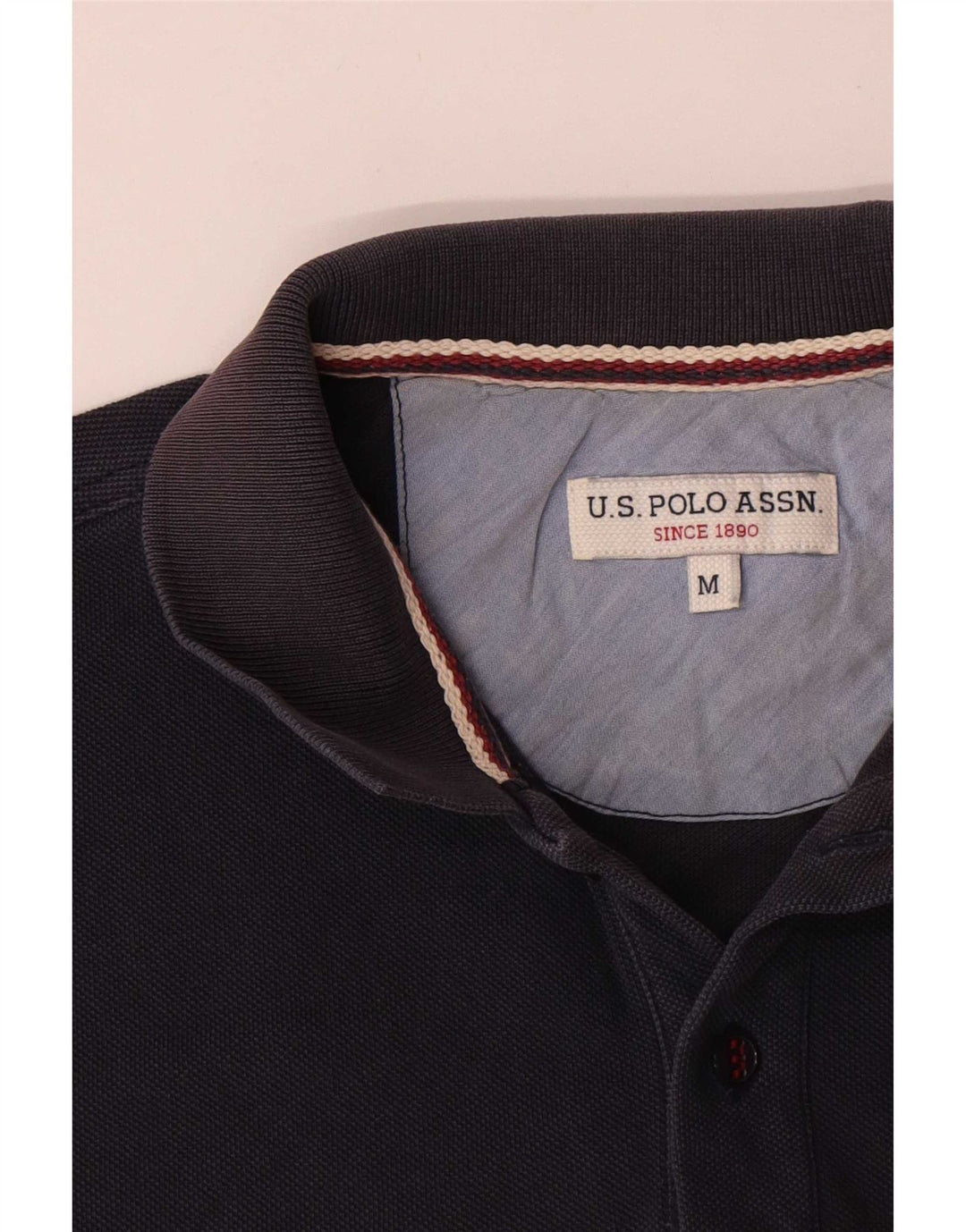 US Polo Assn. Męska koszulka polo, średnia, granatowa, bawełniana