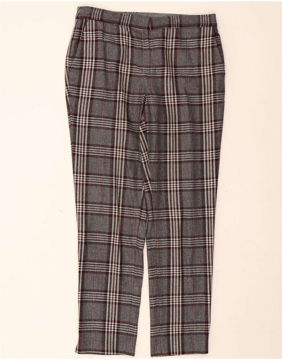 Damskie spodnie Chino Massimo Dutti EU 40 Medium W30 L29 Szara kratka