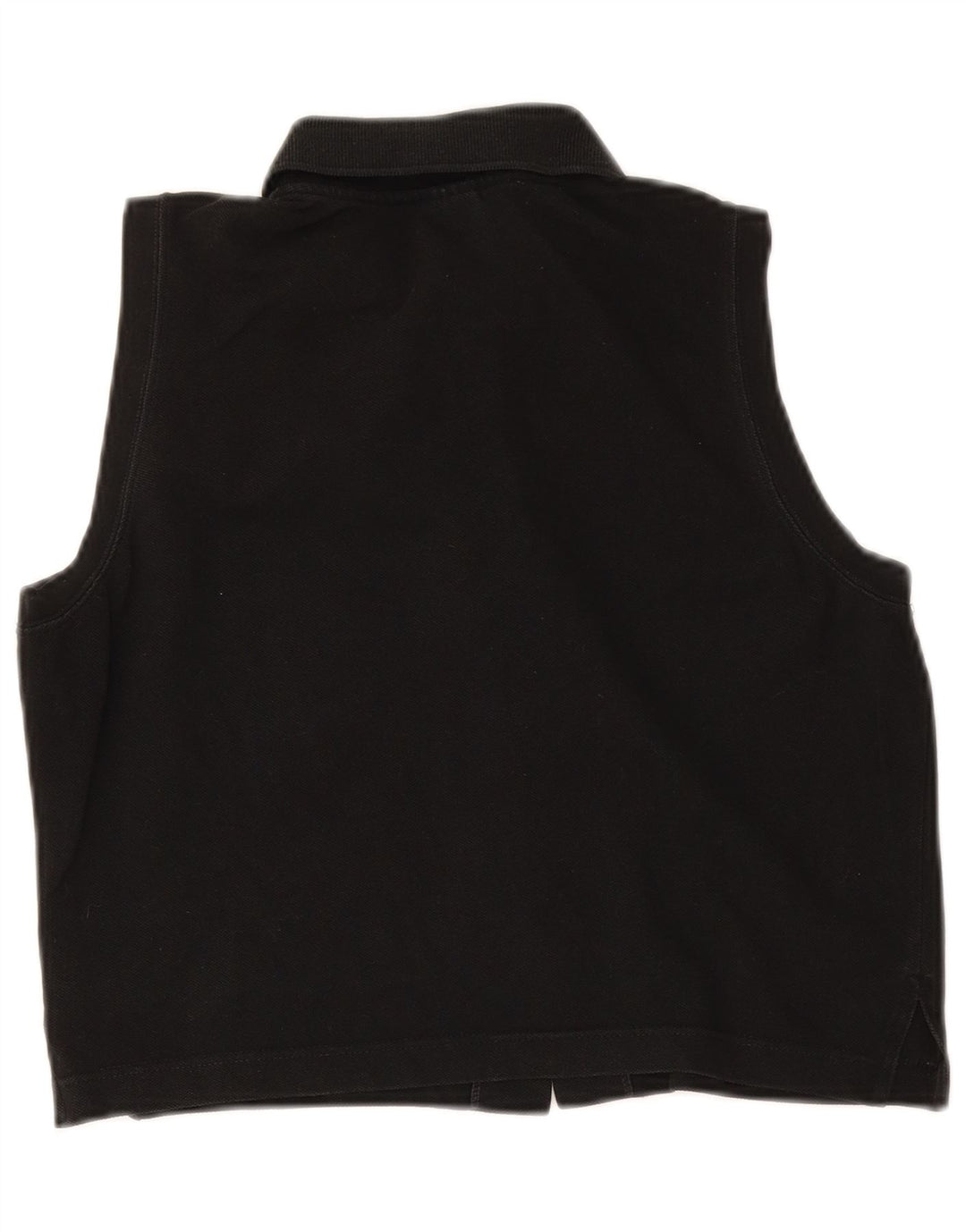 Damska bluzka Lacoste Crop bez rękawów, rozmiar 44, duża czarna