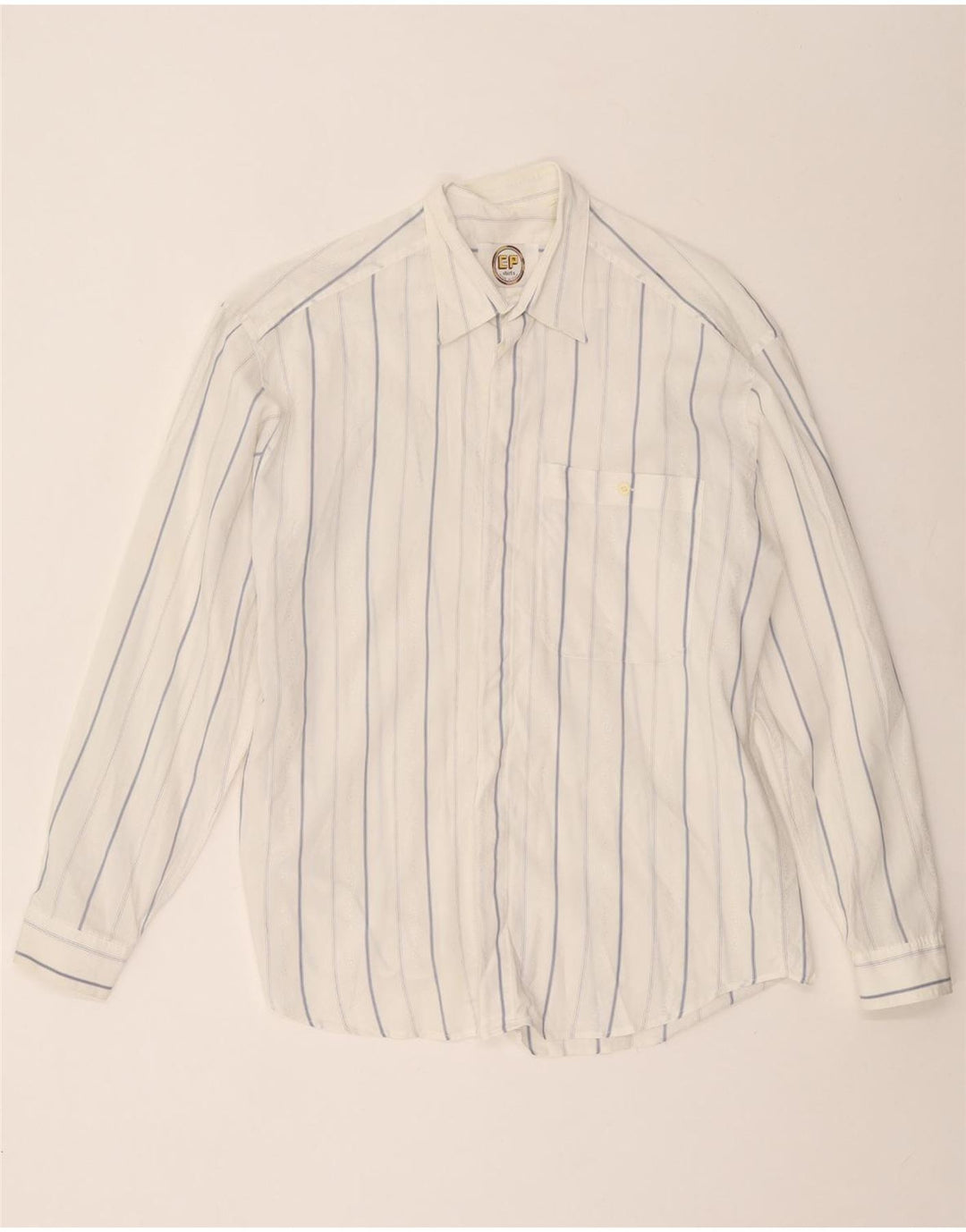 Koszula męska VINTAGE w duże białe paski