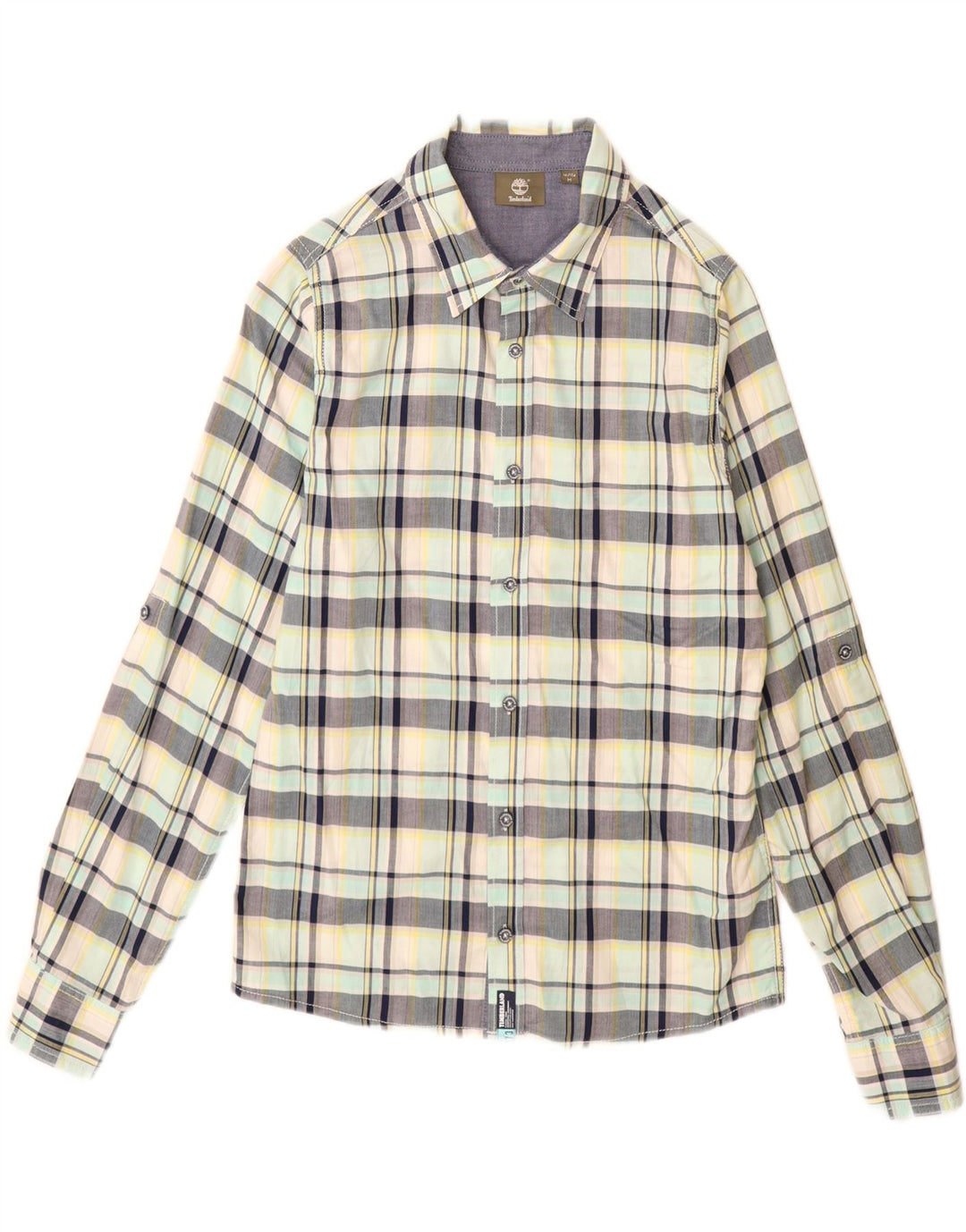 TIMBERLAND Chłopięca koszula flanelowa 15-16 lat, średnia, wielokolorowa krata
