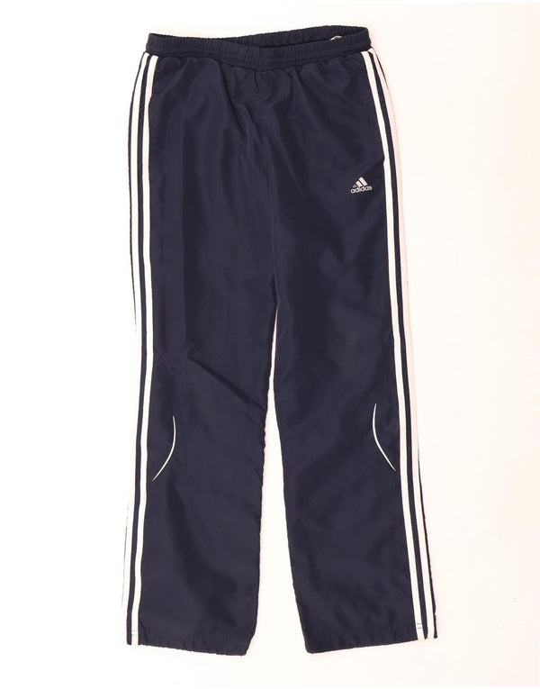 Chłopięce spodnie dresowe Adidas Climacool 13-14 lat, granatowe, z blokami kolorów