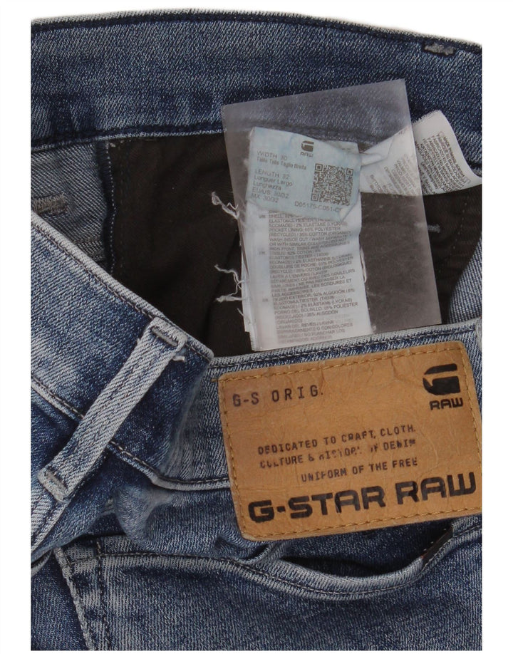 Damskie jeansy skinny G-STAR 3301 W30 L32 Niebieska bawełna