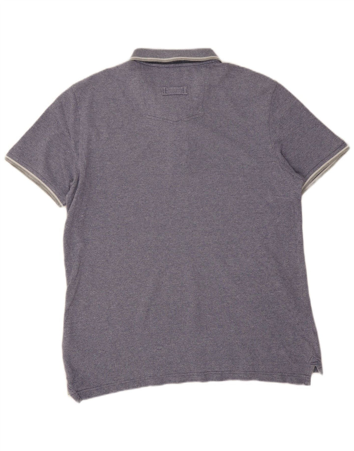 Męska koszulka polo Fat Face, duża, niebieska, bawełniana