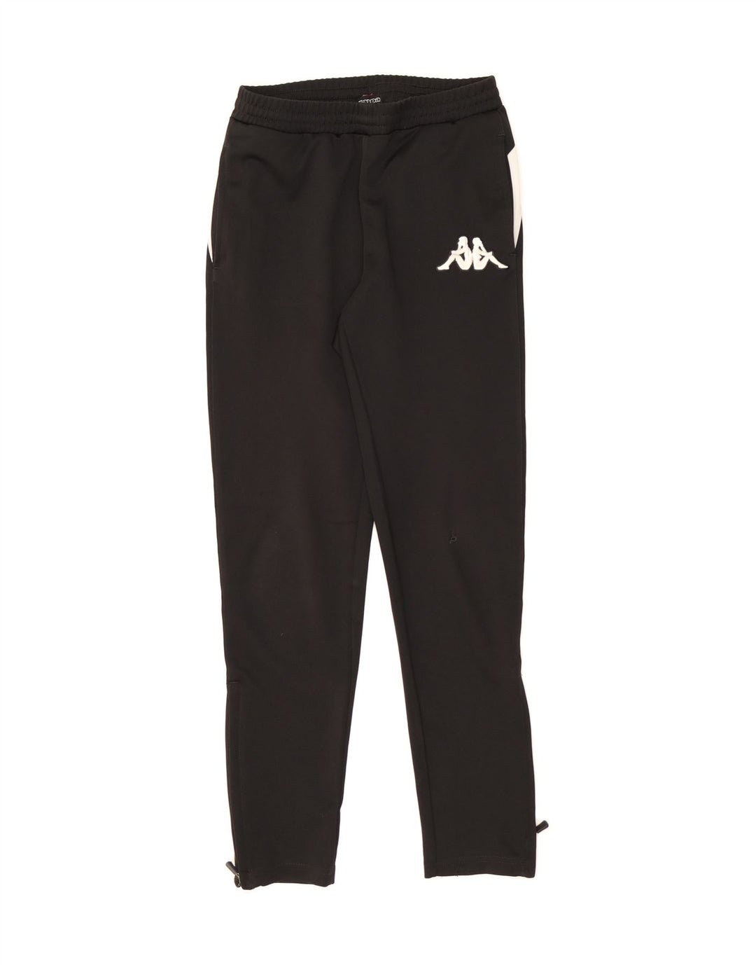 KAPPA Womens Tracksuit Trousers UK 10 Small Black Colourblock Vintage Kappa and Second-Hand Kappa from Messina Hembry 
