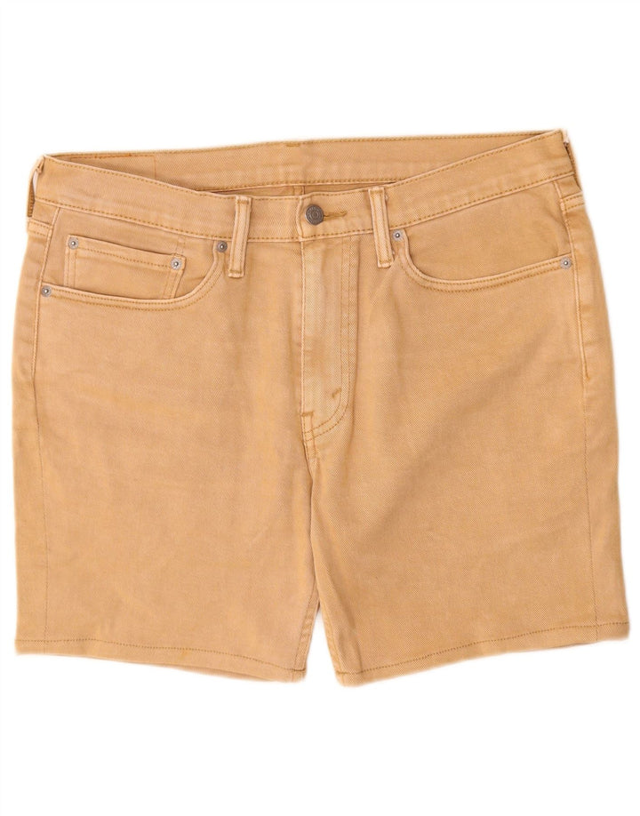 Męskie spodenki jeansowe Levi's 514 W34, duże, beżowe, bawełniane
