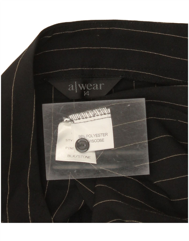 Damskie spodnie typu bootcut A WEAR UK 14 Medium W30 L32 Czarne paski