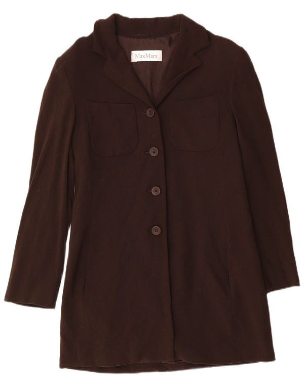 Płaszcz damski Max Mara UK 10 Small Brown Wełna