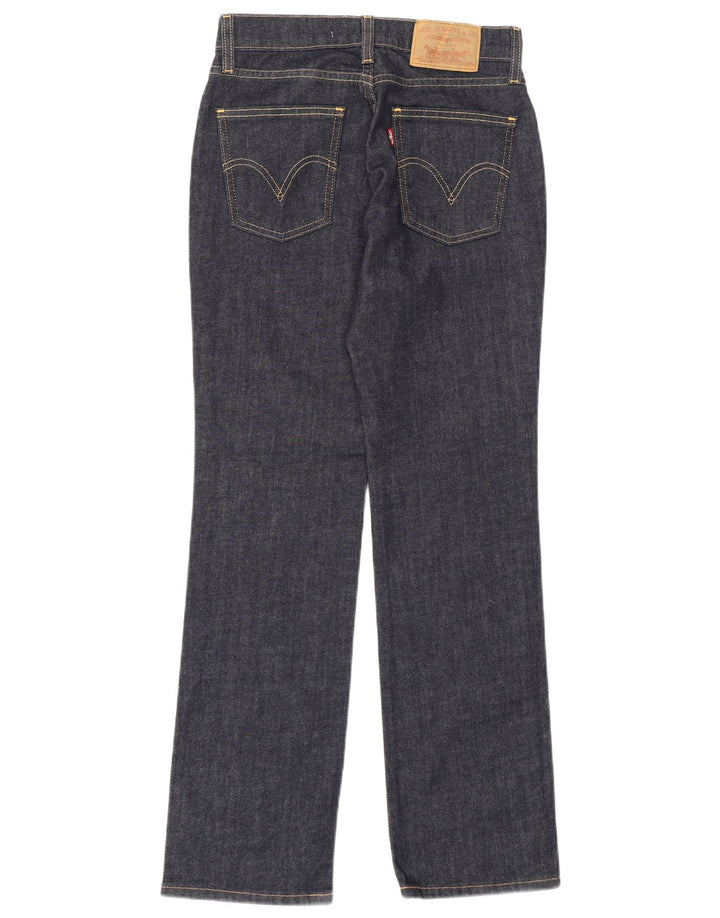 Damskie dżinsy Levi's 528 Straight W27 L30 Granatowa bawełna