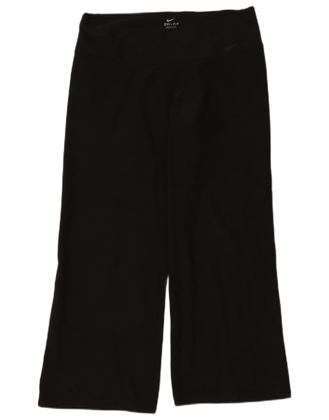 Damskie spodnie dresowe NIKE Dri Fit UK 16, duże, czarne, poliestrowe