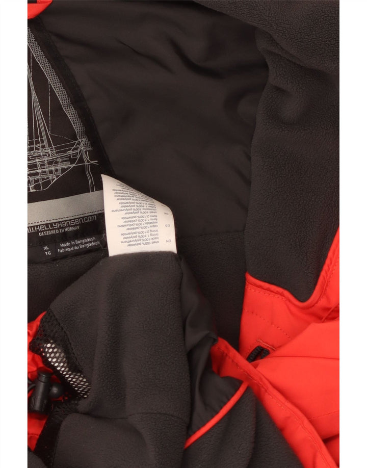 Chłopięca kurtka wiatrówka Helly Hansen z grafiką 13-14 lat XL, czerwona, poliester