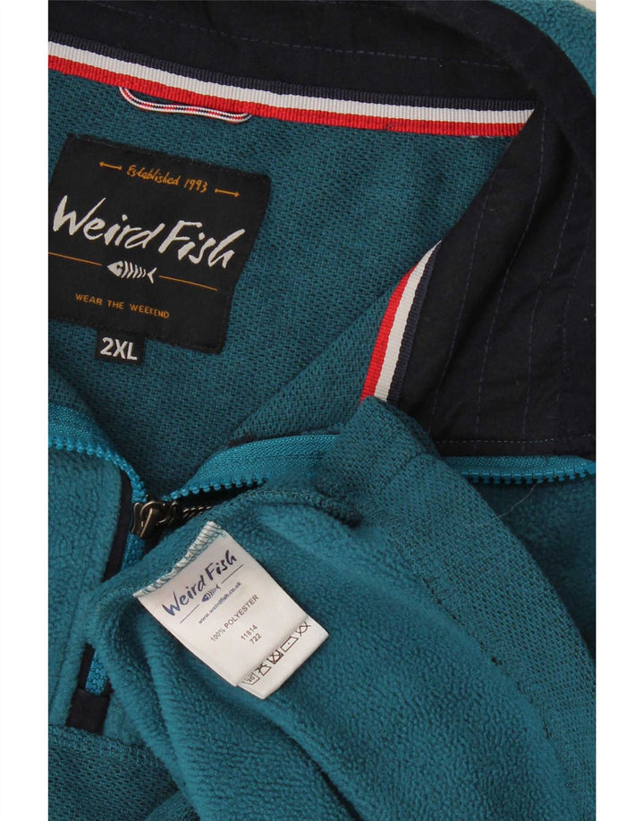 Męski sweter polarowy Weird Fish 2XL, niebieski poliester