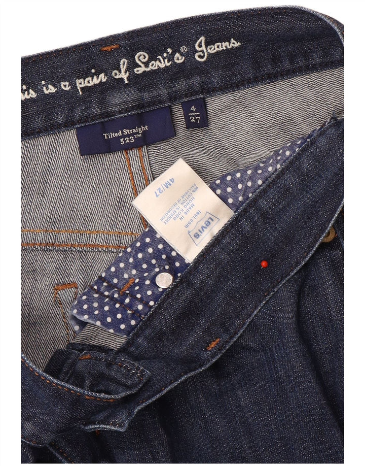 Damskie jeansy Levi's Tilted Straight US 4 Small W27 L30 Niebieskie bawełniane