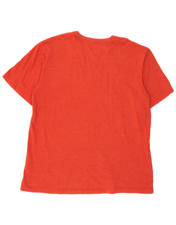 Męski T-shirt Carhartt o swobodnym kroju z grafiką, XL, pomarańczowy, bawełniany