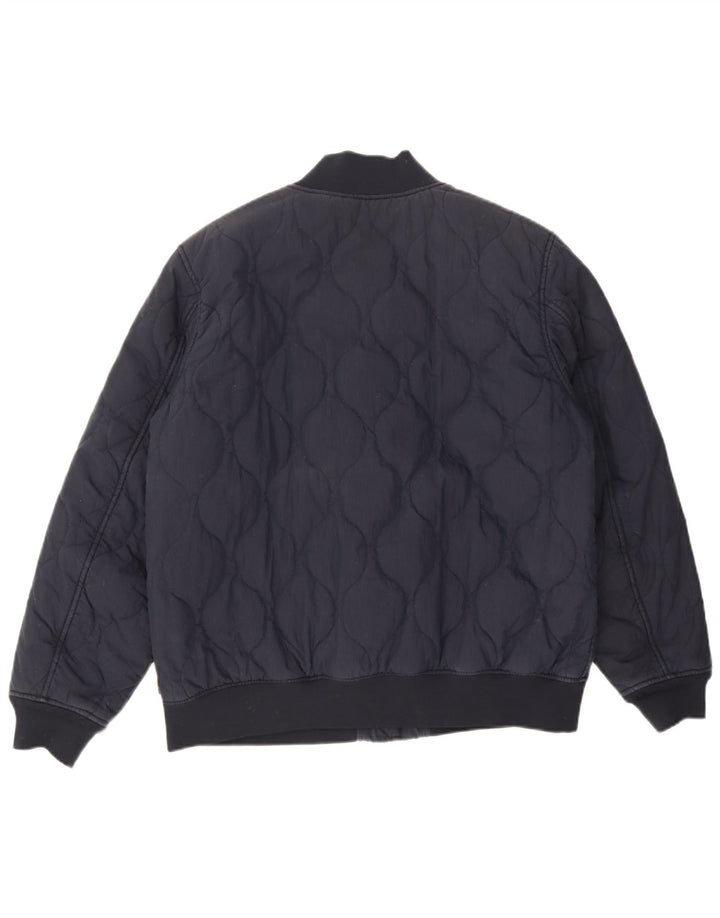 Męska ocieplana kurtka bomberka Levi's UK 42 XL, granatowa, bawełniana