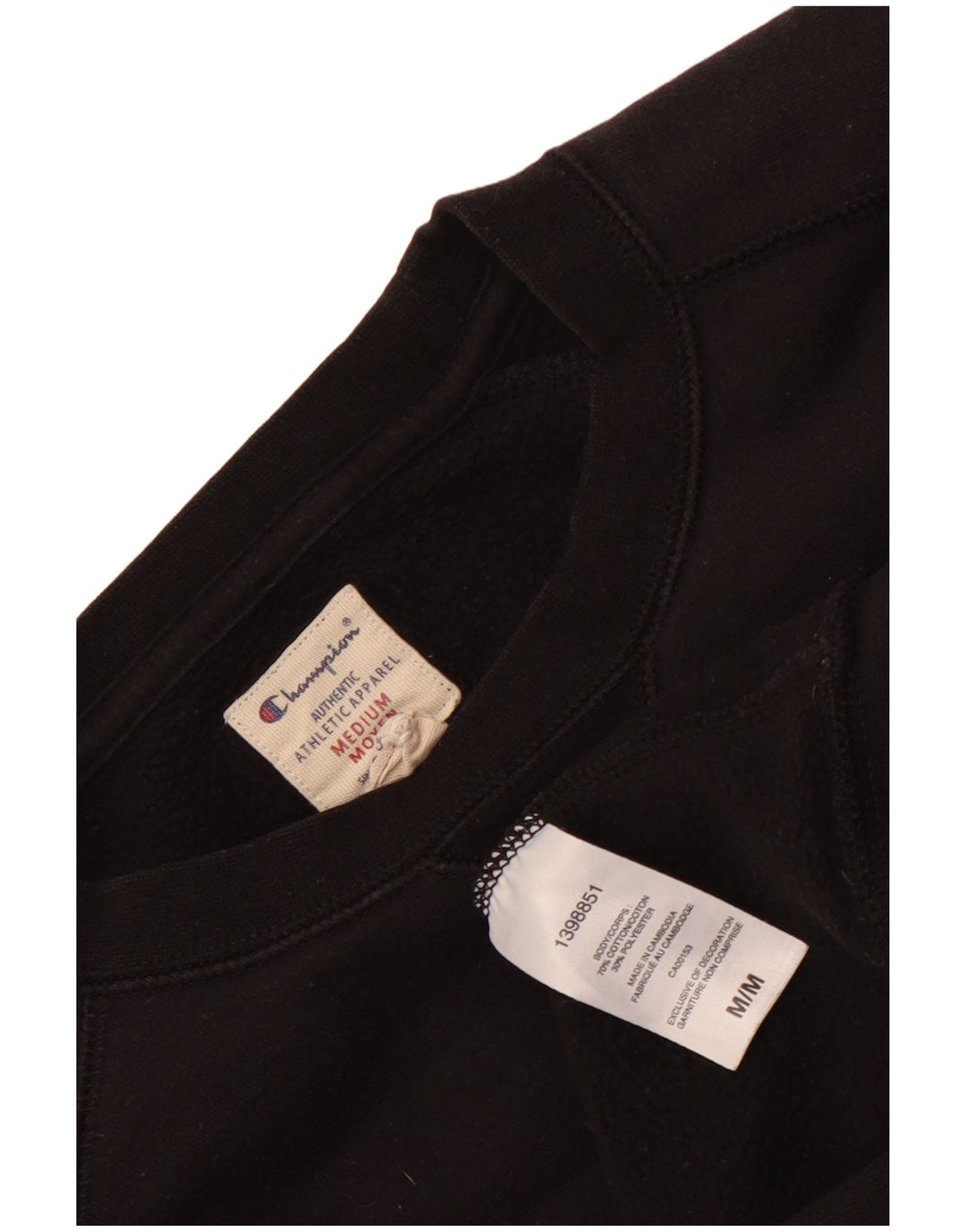 Damska bluza z grafiką CHAMPION UK 14, średnia czarna bawełna