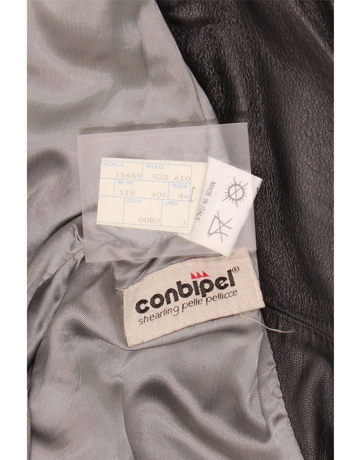 Conbipel Damska skórzana kurtka motocyklowa IT 44 Średnia czarna skóra