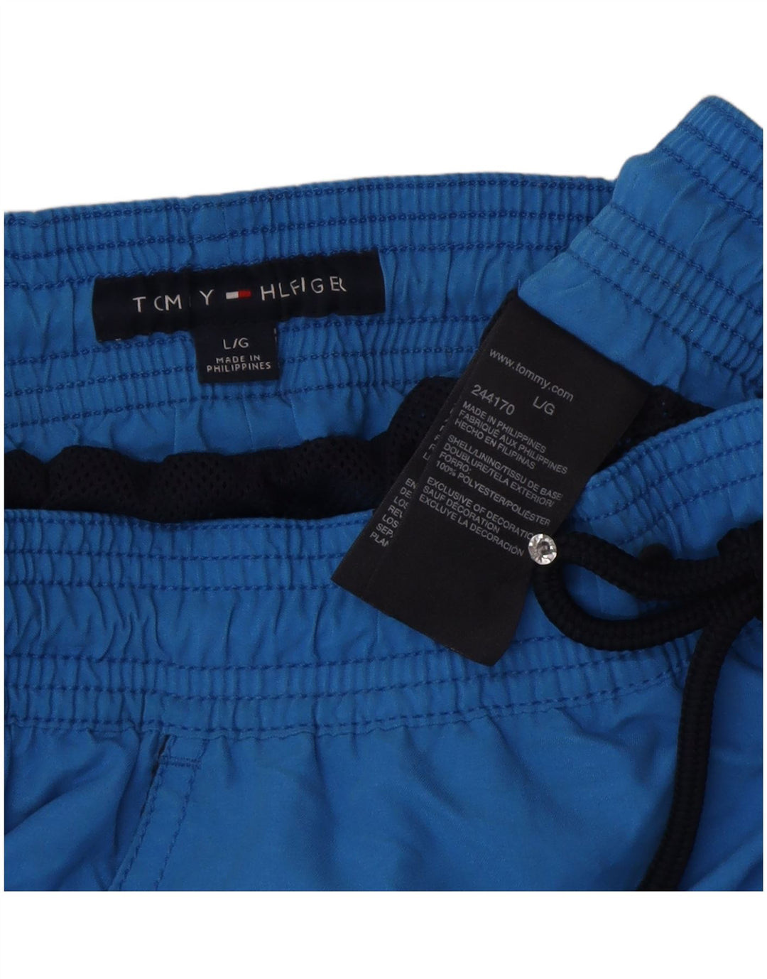 Męskie spodenki kąpielowe Tommy Hilfiger, duże, niebieskie, poliestrowe