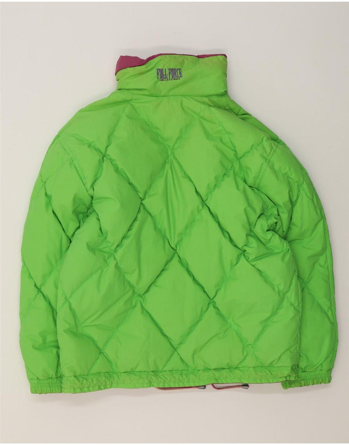 Dwustronna kurtka damska w stylu vintage UK 14, duża, fioletowa bawełna