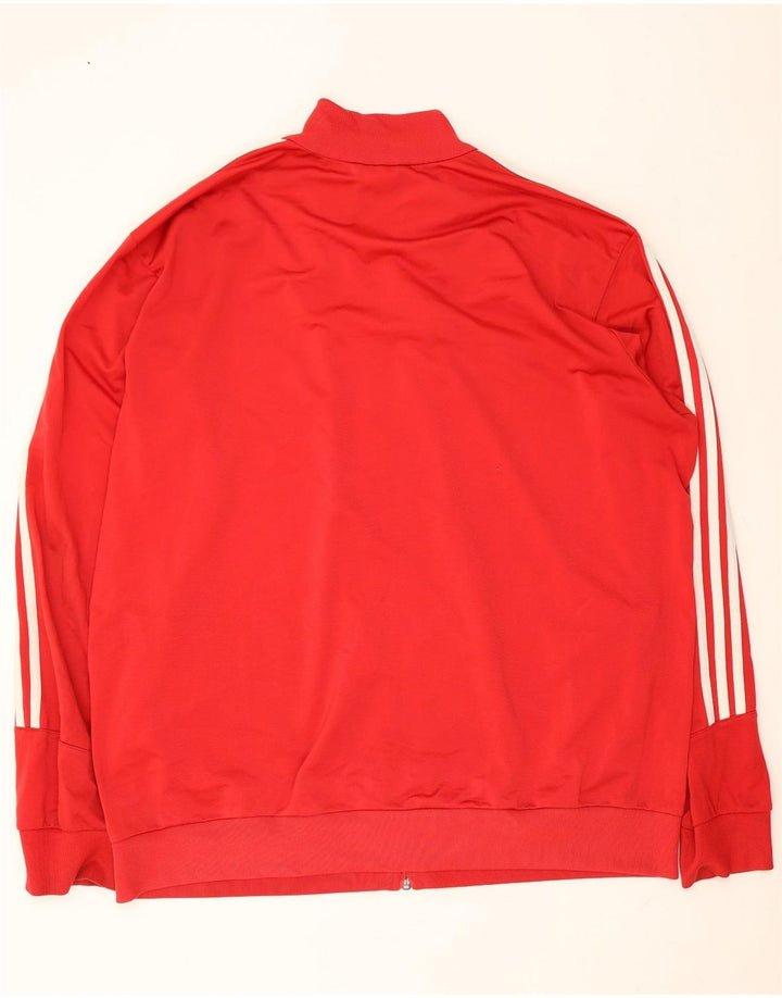 Adidas Męska bluza dresowa Top 2XL Czerwony poliester
