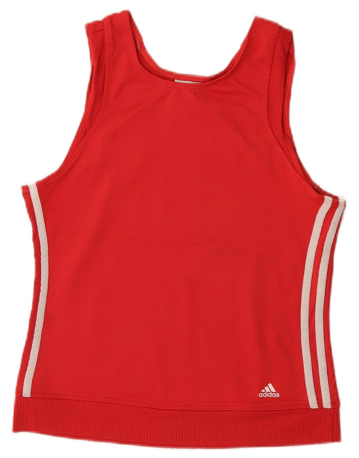 Damska kamizelka Adidas Climacool Crop Top UK 14 Średni Czerwony Poliamid