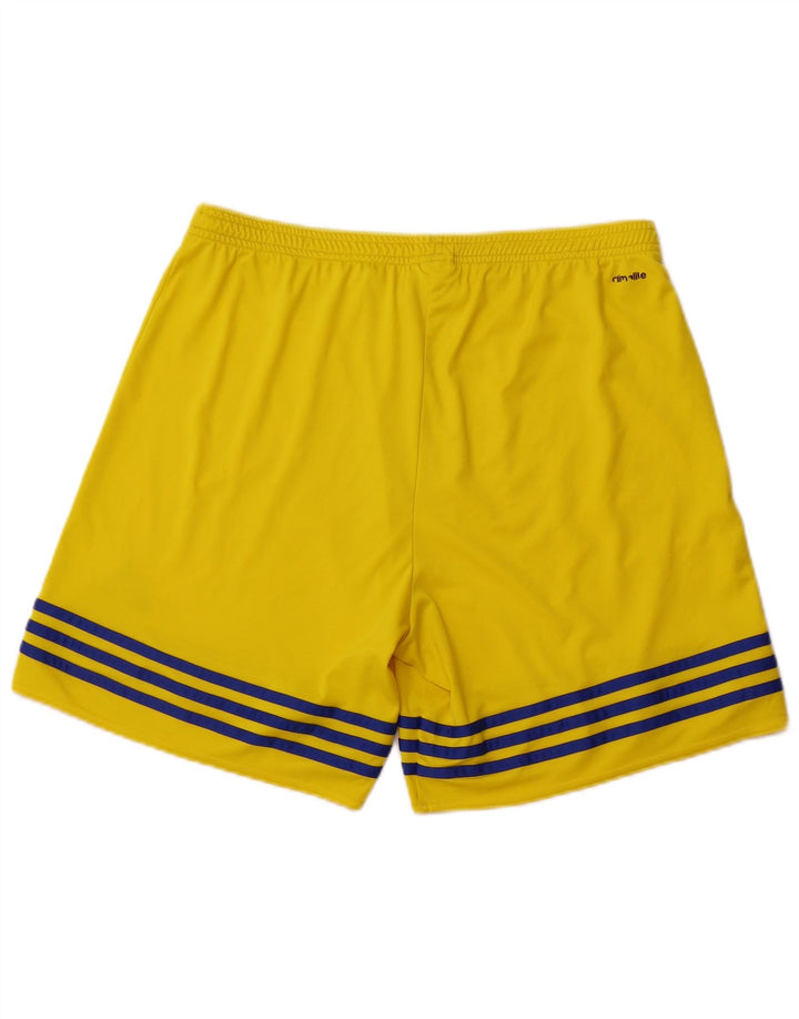 Męskie spodenki sportowe ADIDAS Climalite XL, żółty poliester
