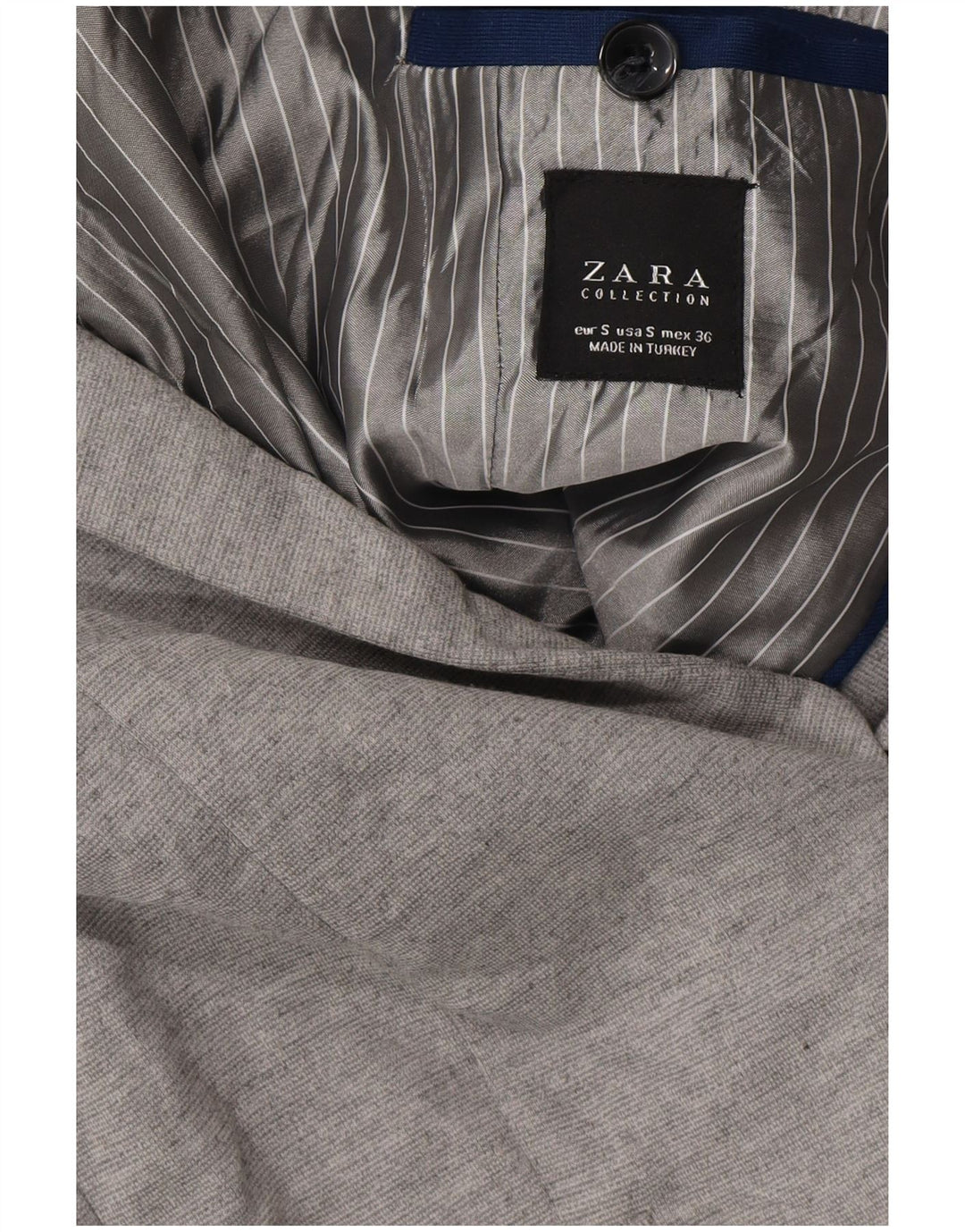 Zara Męska marynarka zapinana na 1 guzik UK 36 Small Grey