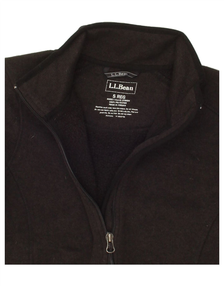 L.L.BEAN Womens Tracksuit Top Jacket UK 10 Small Black Polyester Vintage L.L.Bean and Second-Hand L.L.Bean from Messina Hembry 