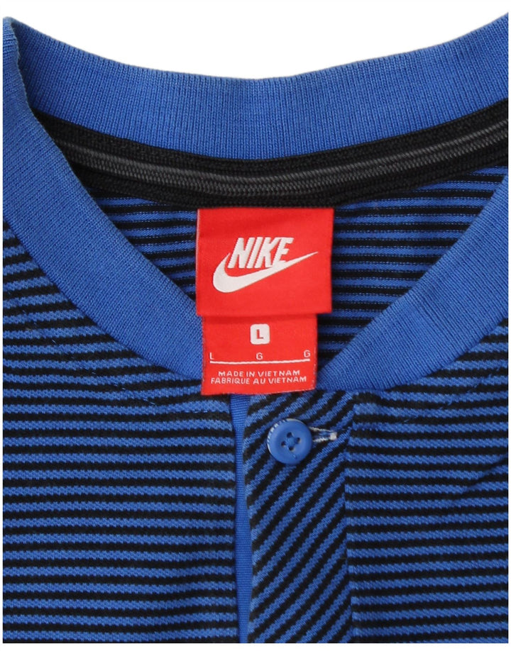 Męski T-shirt Nike Inter Mediolan, duży, niebieski w prążki