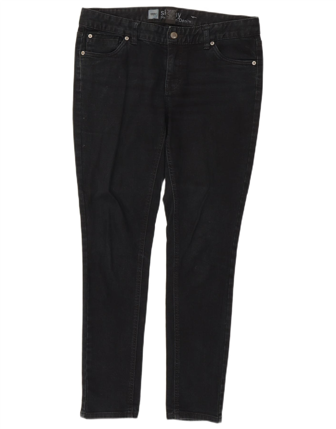 Damskie jeansy skinny Mossimo z niską talią US 8 Medium W34 L30 Szara bawełna